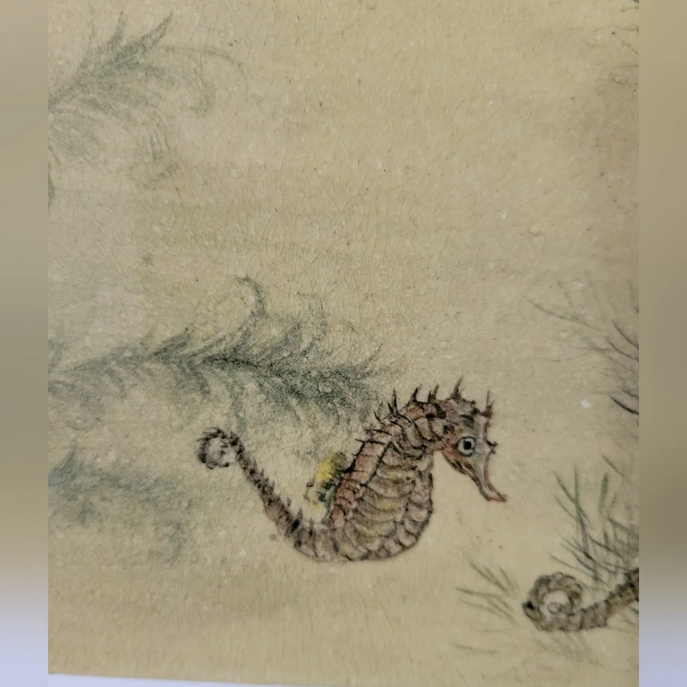 Seahorse Stone Trivet Cork Back 8